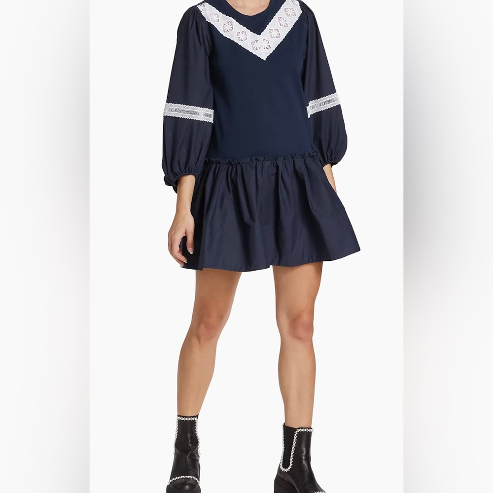 Tanya Taylor Kirstie Navy dress